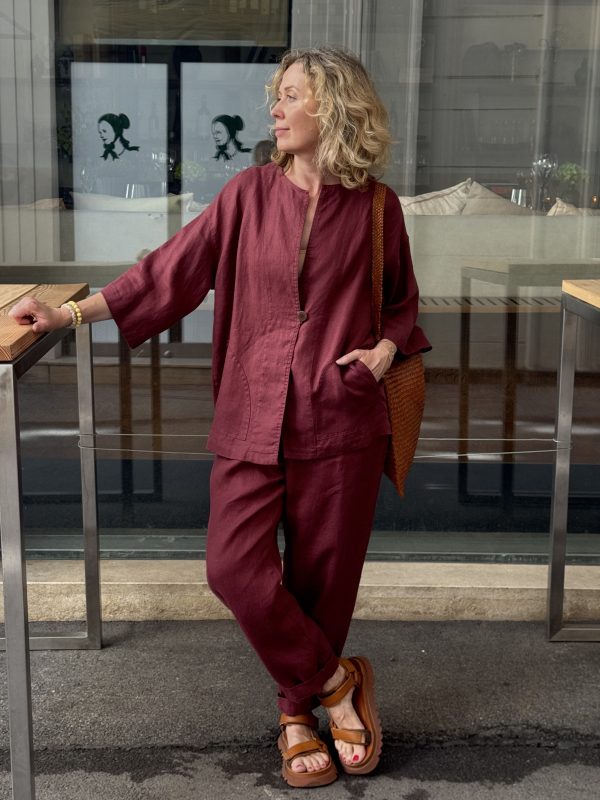 Balloon Linen Twill Pants