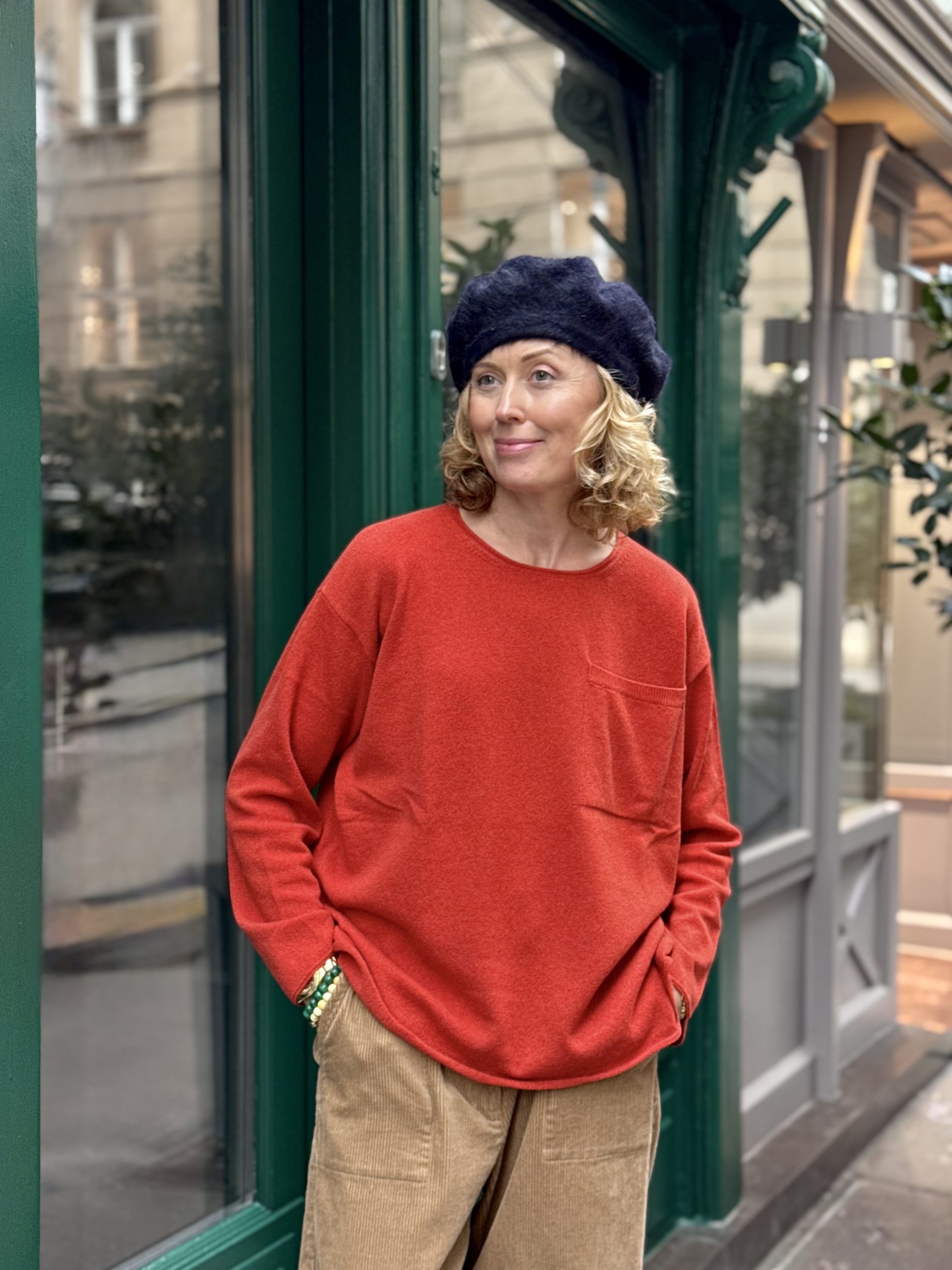 MJW Cashmere Pocket Pullover