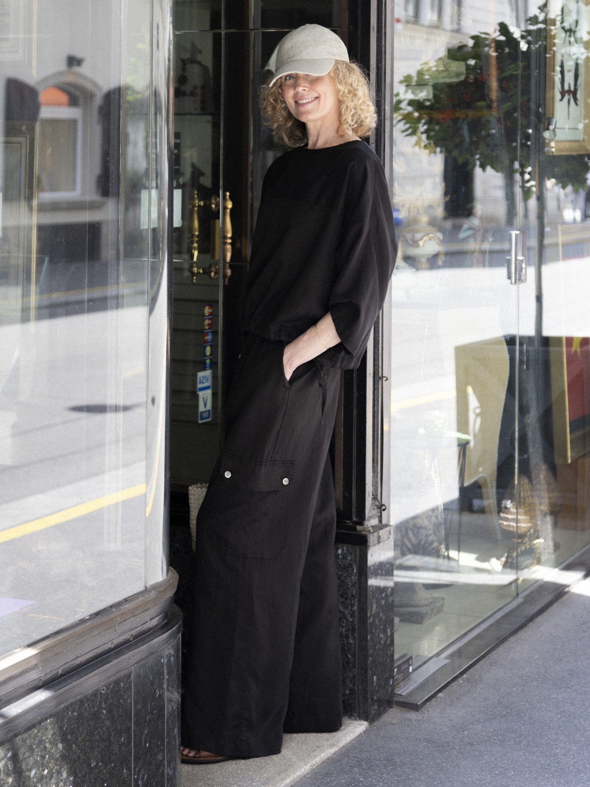 Sarahwear Linen Twill Cargo Pants