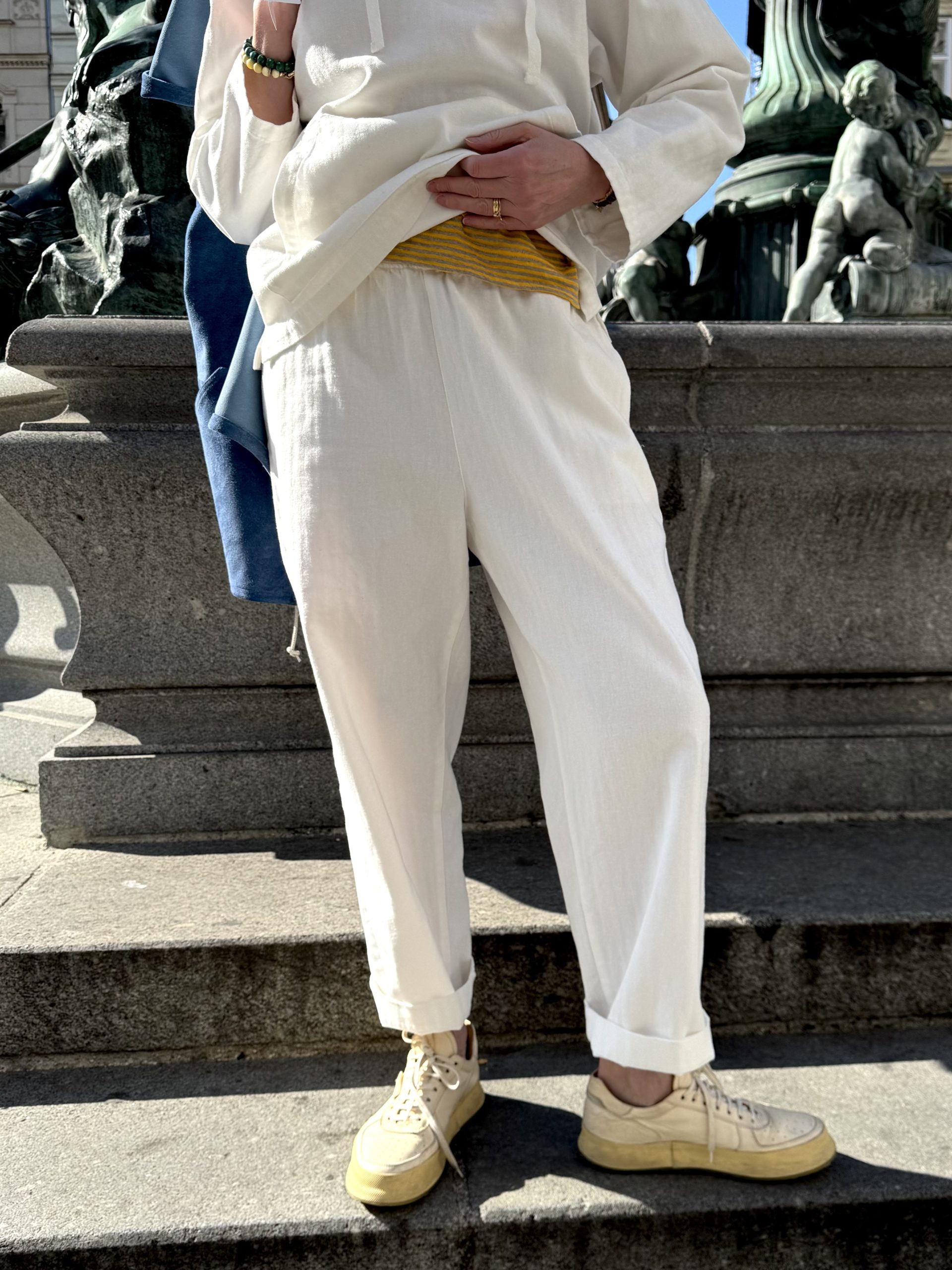 Herringbone Co/Li Balloon Pants