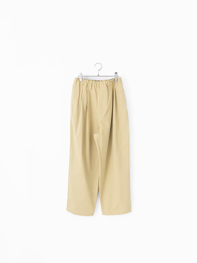 Veritecoeur Cotton Gabardine Two-Pleat Pants
