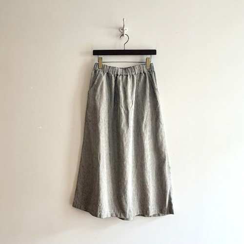 Hickory Stripe Linen Painter Skirt