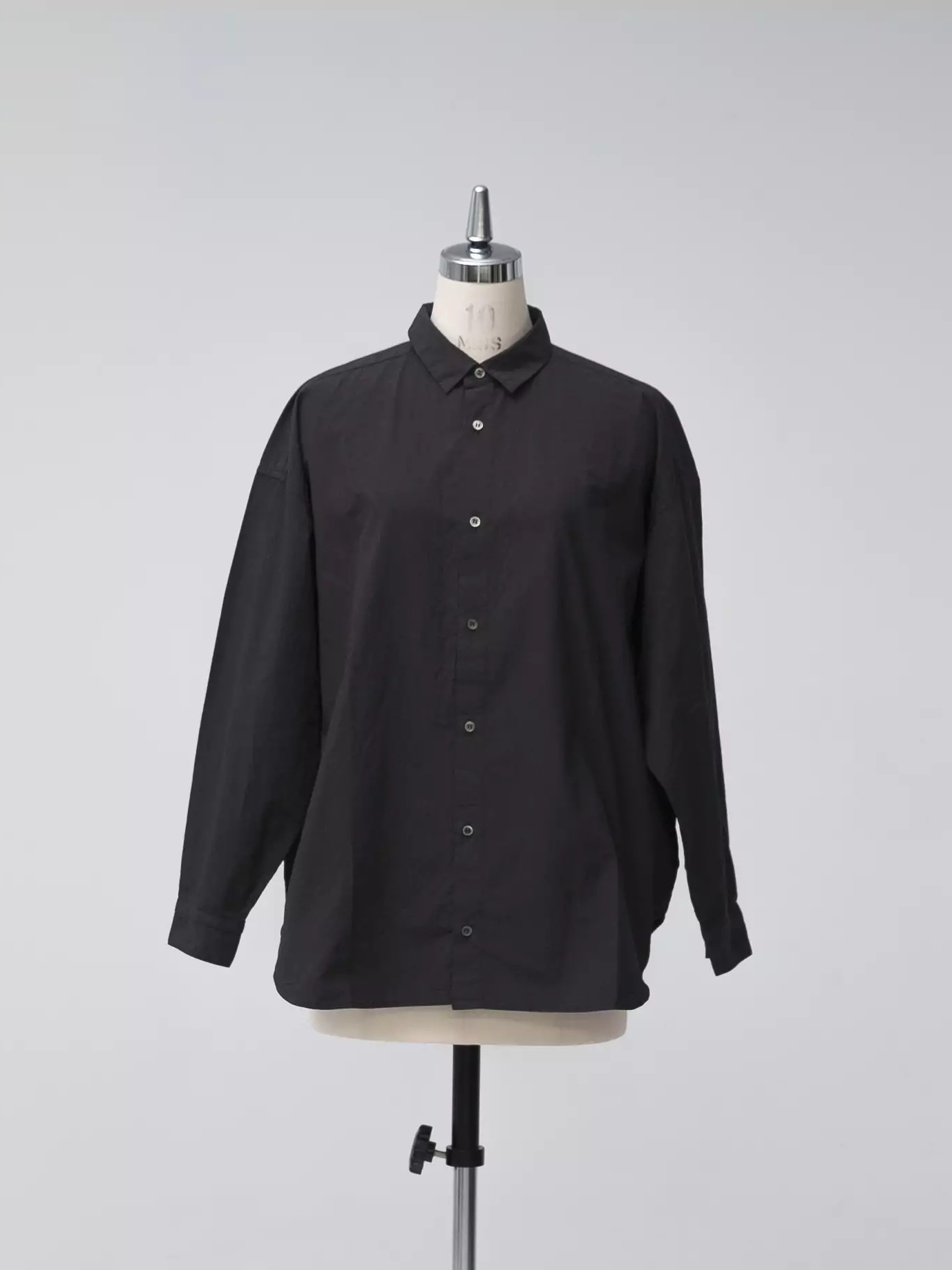 KAGURE Garment-Dyed Regular Collar Shirt