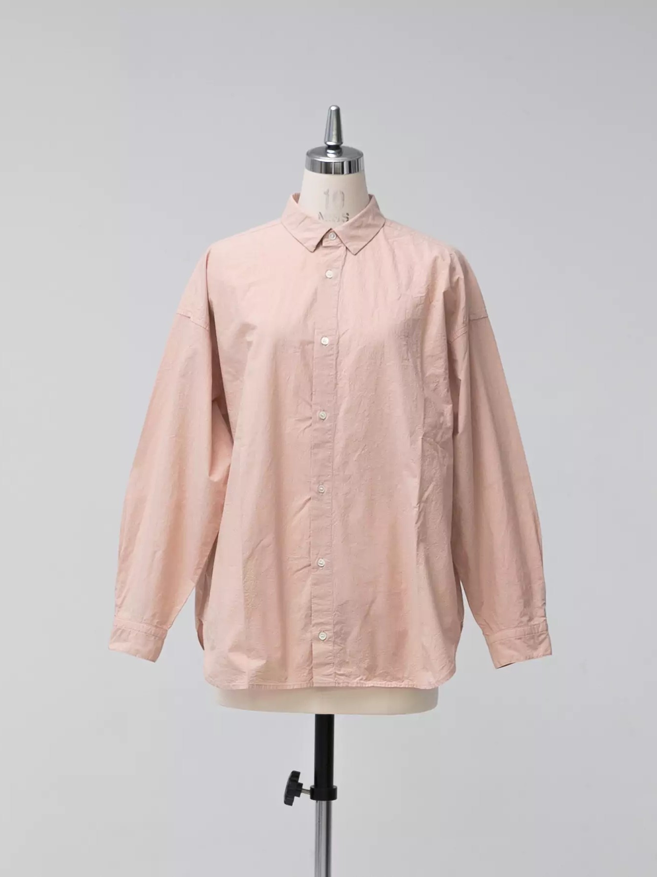KAGURE Garment-Dyed Regular Collar Shirt